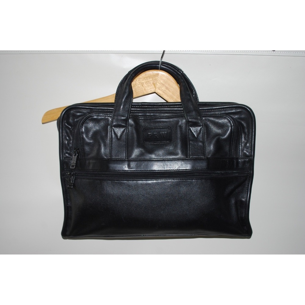 Vintage TUMI Original Alpha Slim Portfolio Handbag Black – Monogram PRW